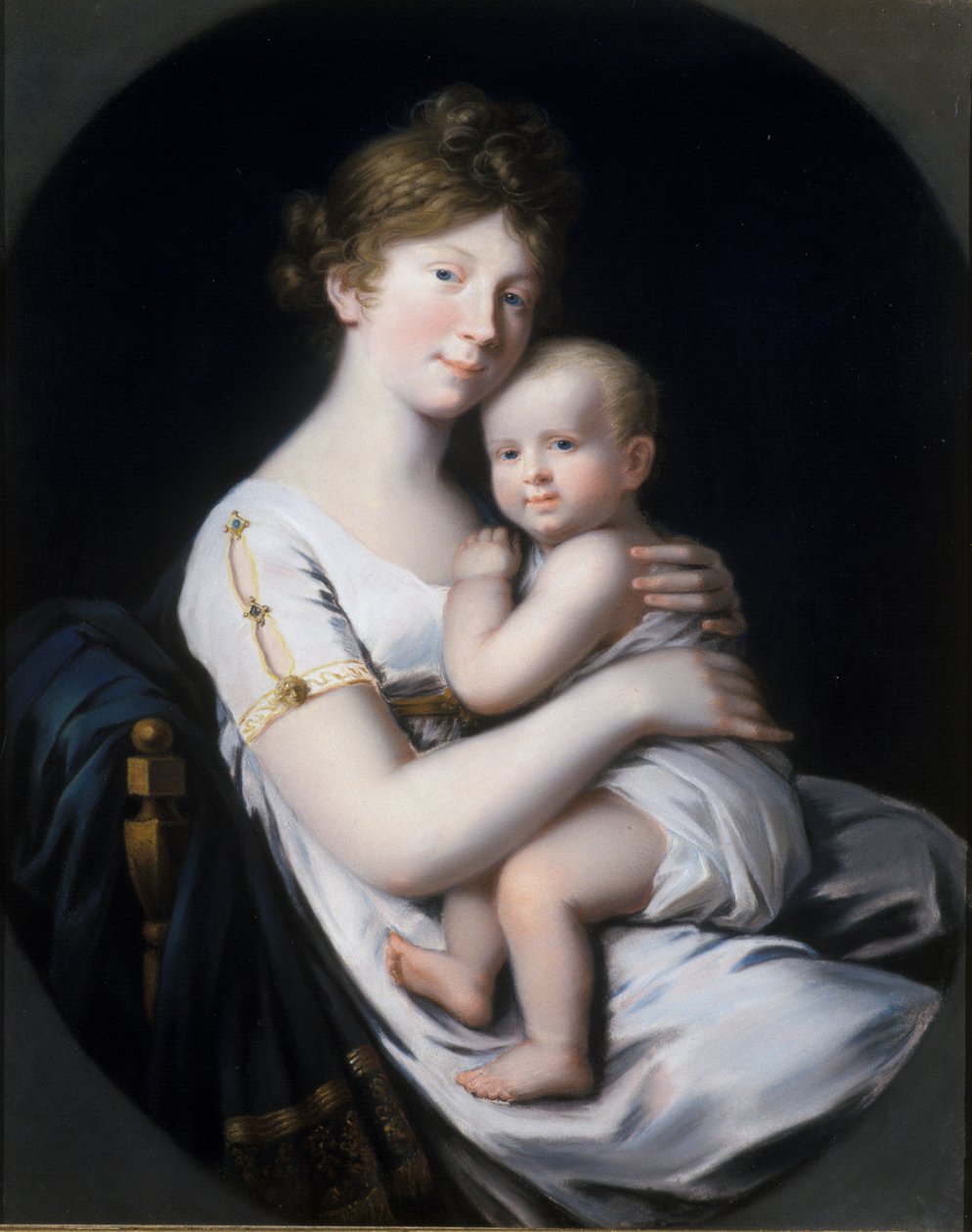 Kronprinzessin Luise von Preußen mit Kronprinz Friedrich Wilhelm IV., 1796 von Johann Heinrich Schroder