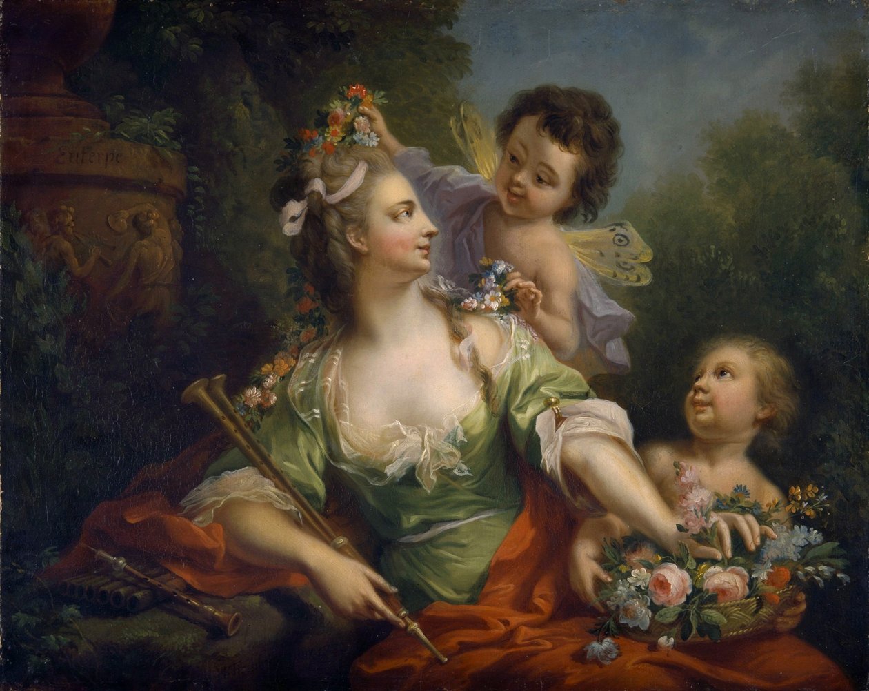 Die Muse Euterpe (die neun Musen, 1782) von Johann Heinrich Tischbein