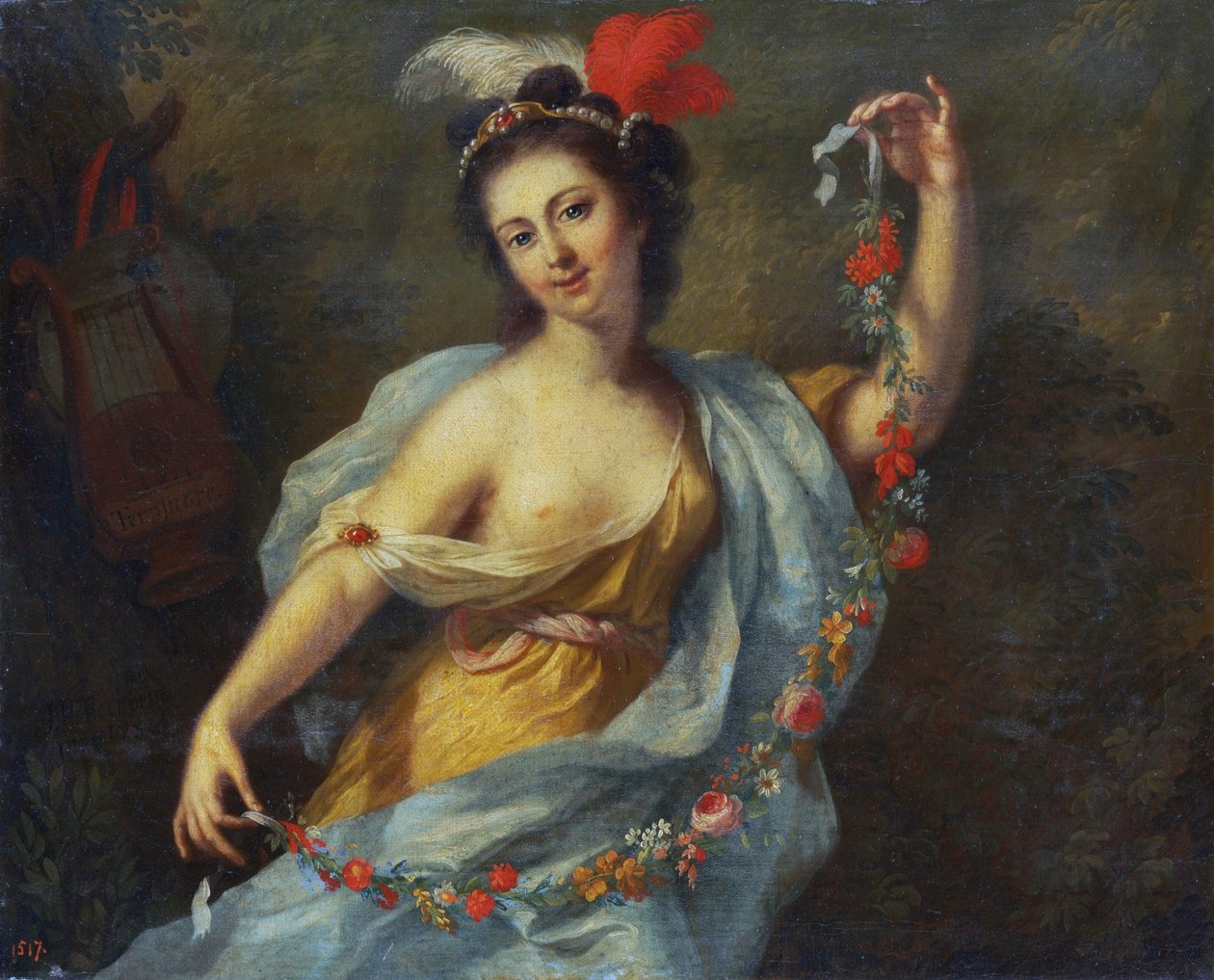 Die Muse Terpsichore (die neun Musen, 1782) von Johann Heinrich Tischbein