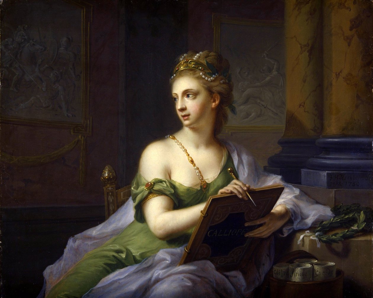 Die neun Musen - Kalliope (Epische Dichtung) von Johann Heinrich Tischbein