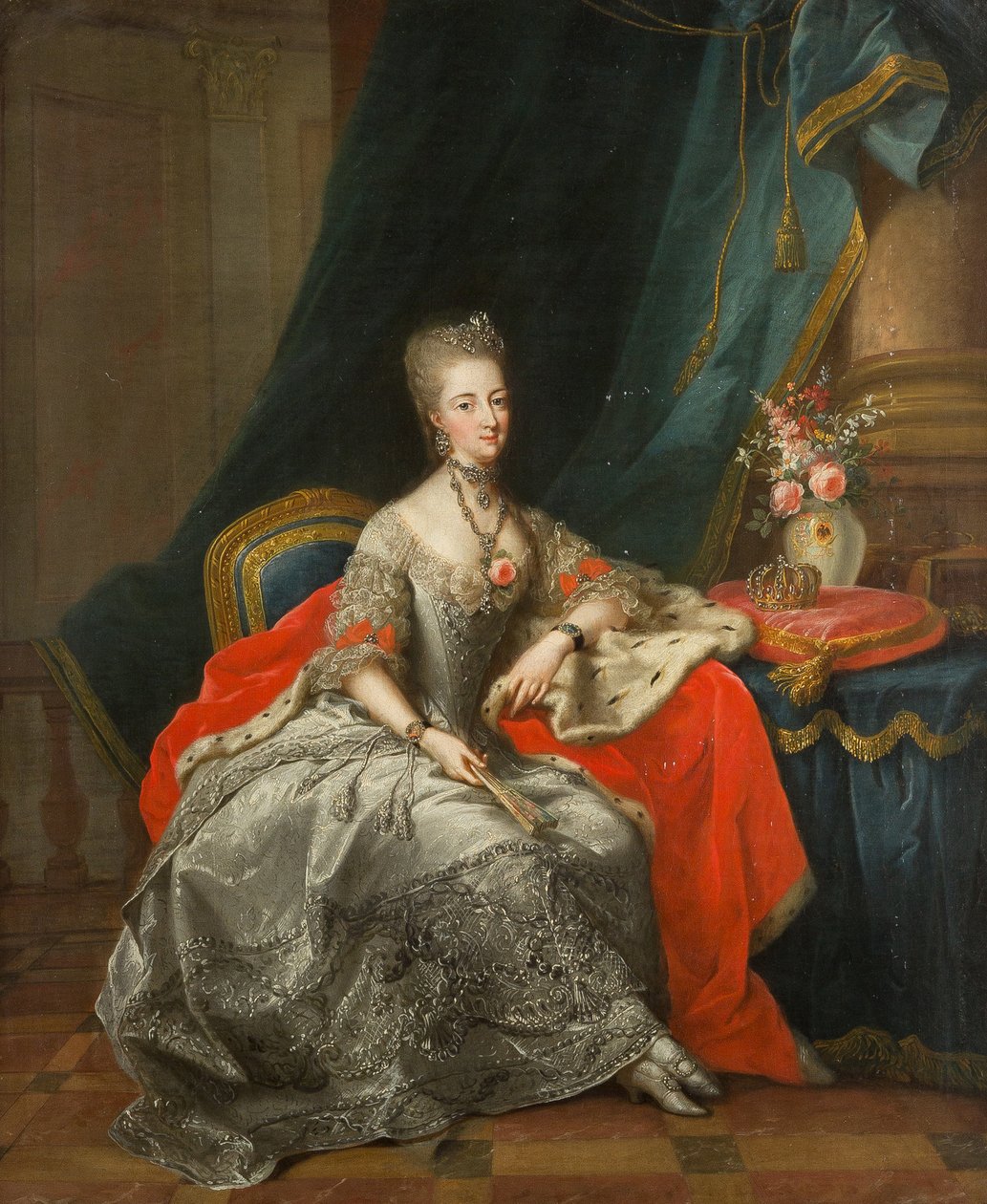 Markgräfin Philippine von Brandenburg-Schwedt 1745-1800, Landgräfin von Hessen-Kassel, 1774 von Johann Heinrich Tischbein