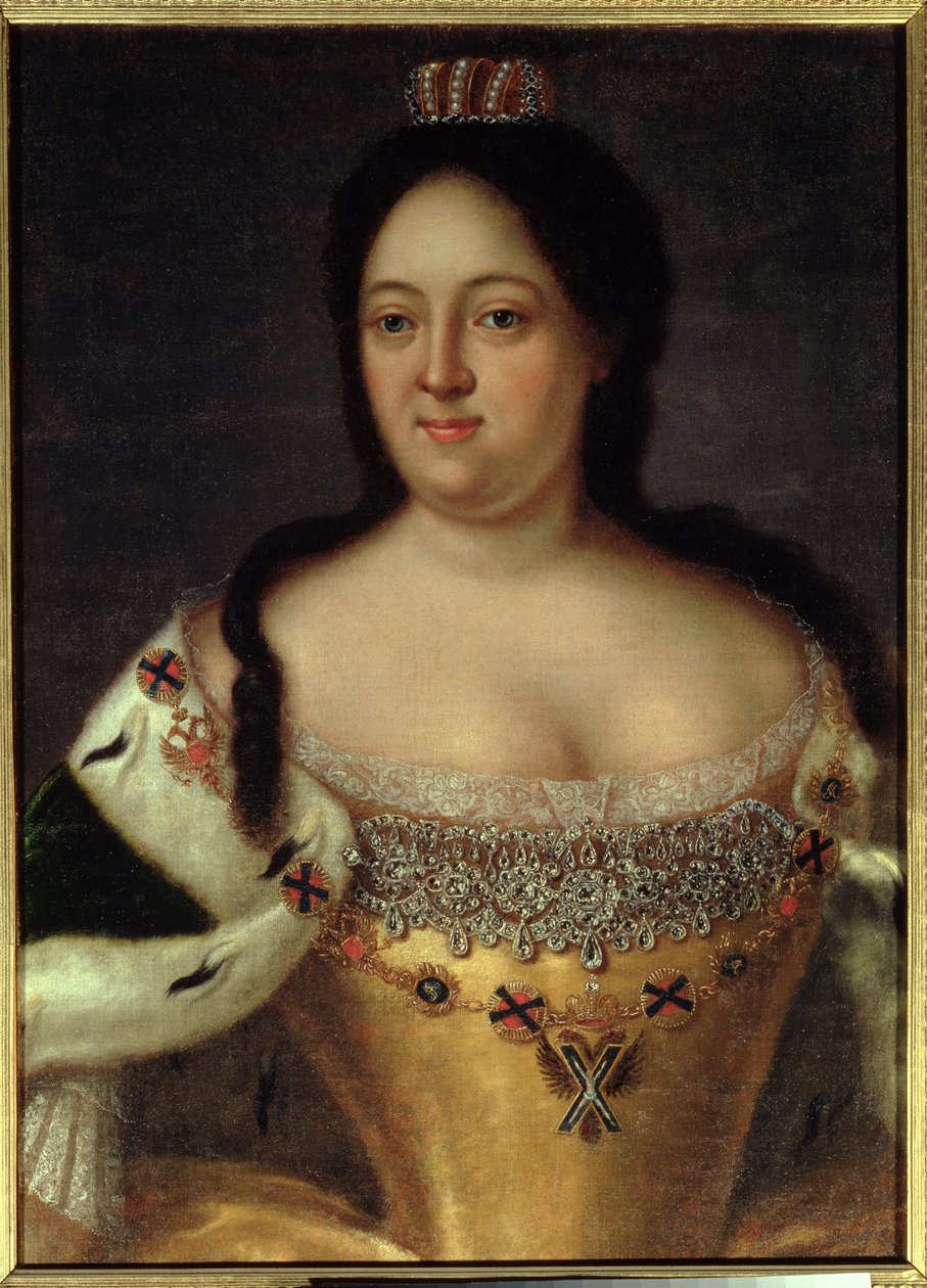 Porträt der Kaiserin Anna Ioannovna (1693-1740) von Johann Heinrich Wedekind