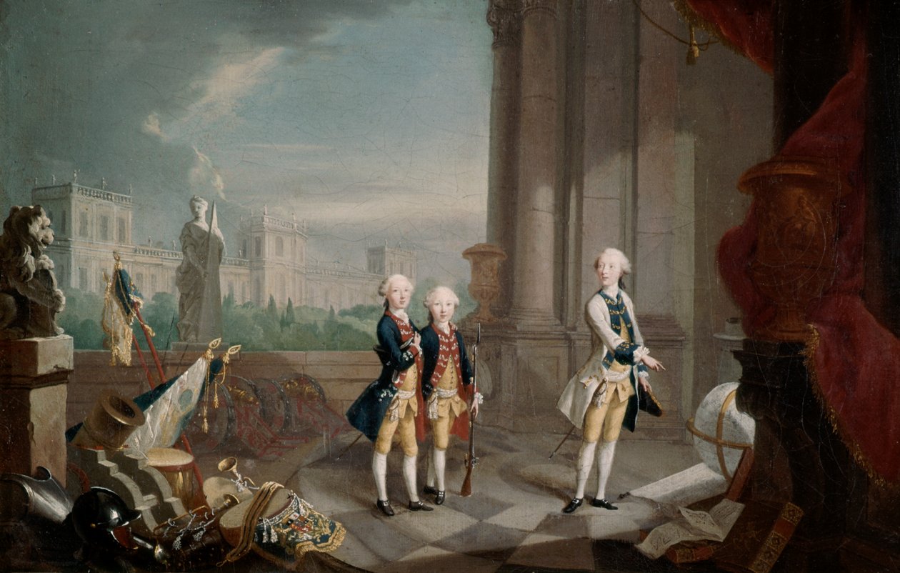 Die Söhne von Friedrich II. von Hessen-Kassel Landgraf von Johann Heinrich Wilhelm Tischbein