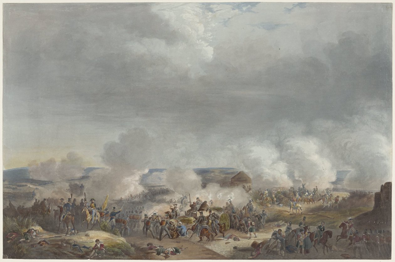 Prinz von Oranien in der Schlacht bei Quatre-Bras, 1815 von Johann Hürlimann
