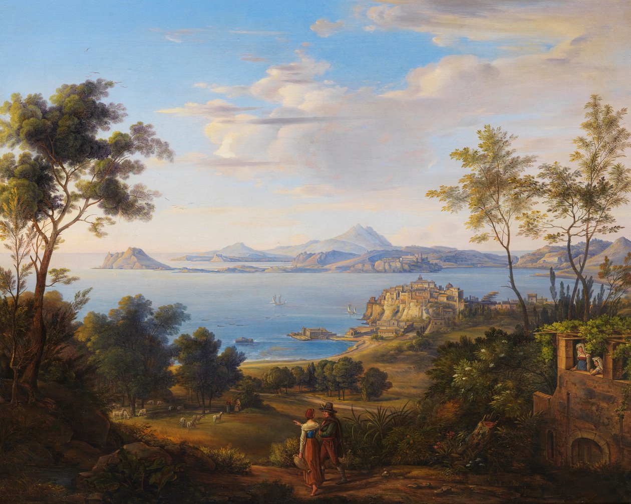 Die Bucht von Pozzuoli bei Neapel 1829 von Johann Joachim Faber