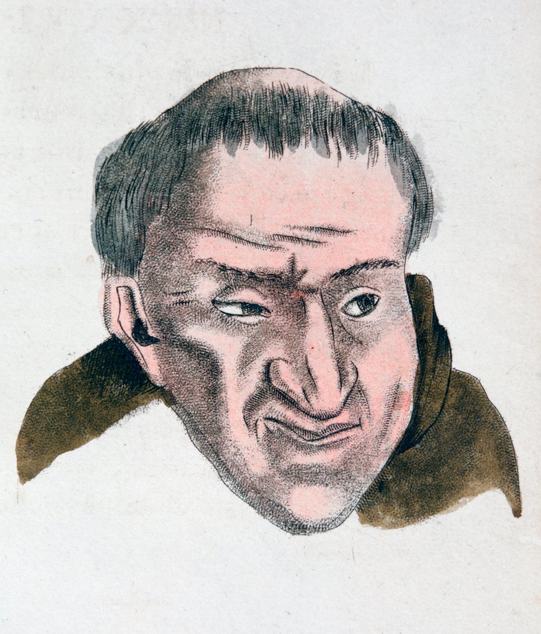 Die Gesichtszüge einer betrügerischen, täuschenden Person, 1808 von Johann Kaspar Lavater