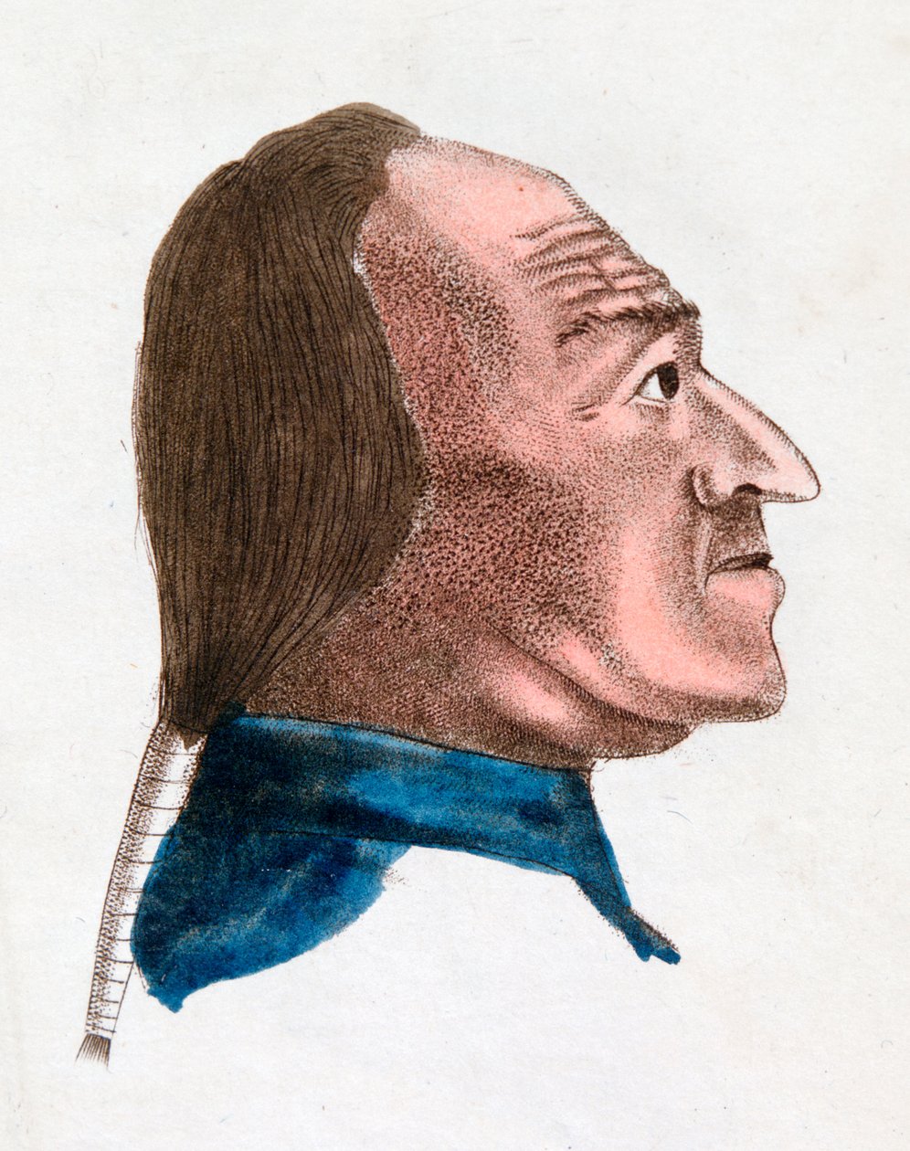 Die Gesichtszüge einer jähzornigen Person, 1808 von Johann Kaspar Lavater