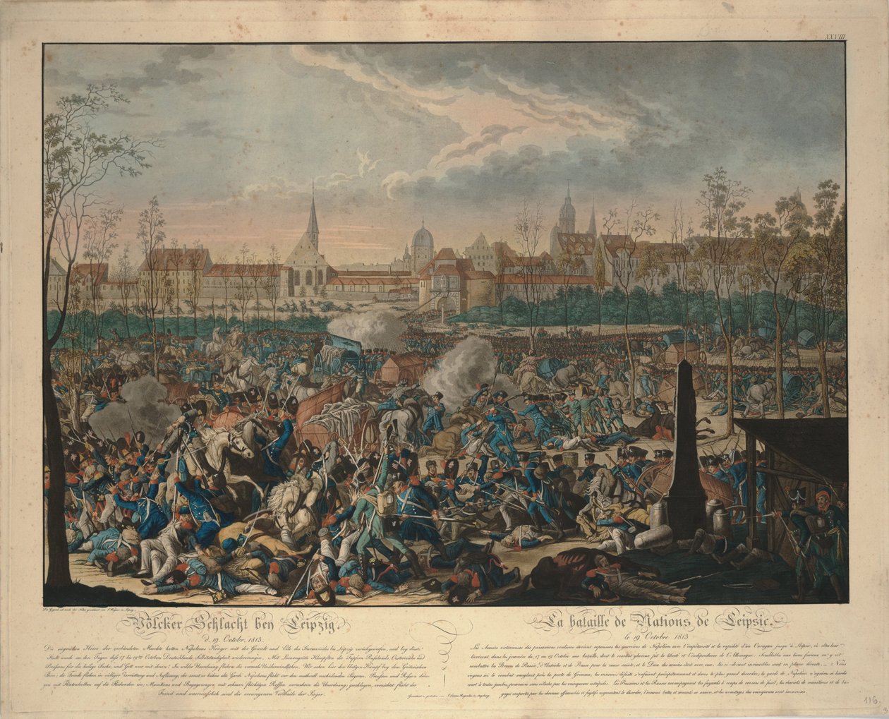 Die Völkerschlacht von Johann Lorenz Rugendas the Younger
