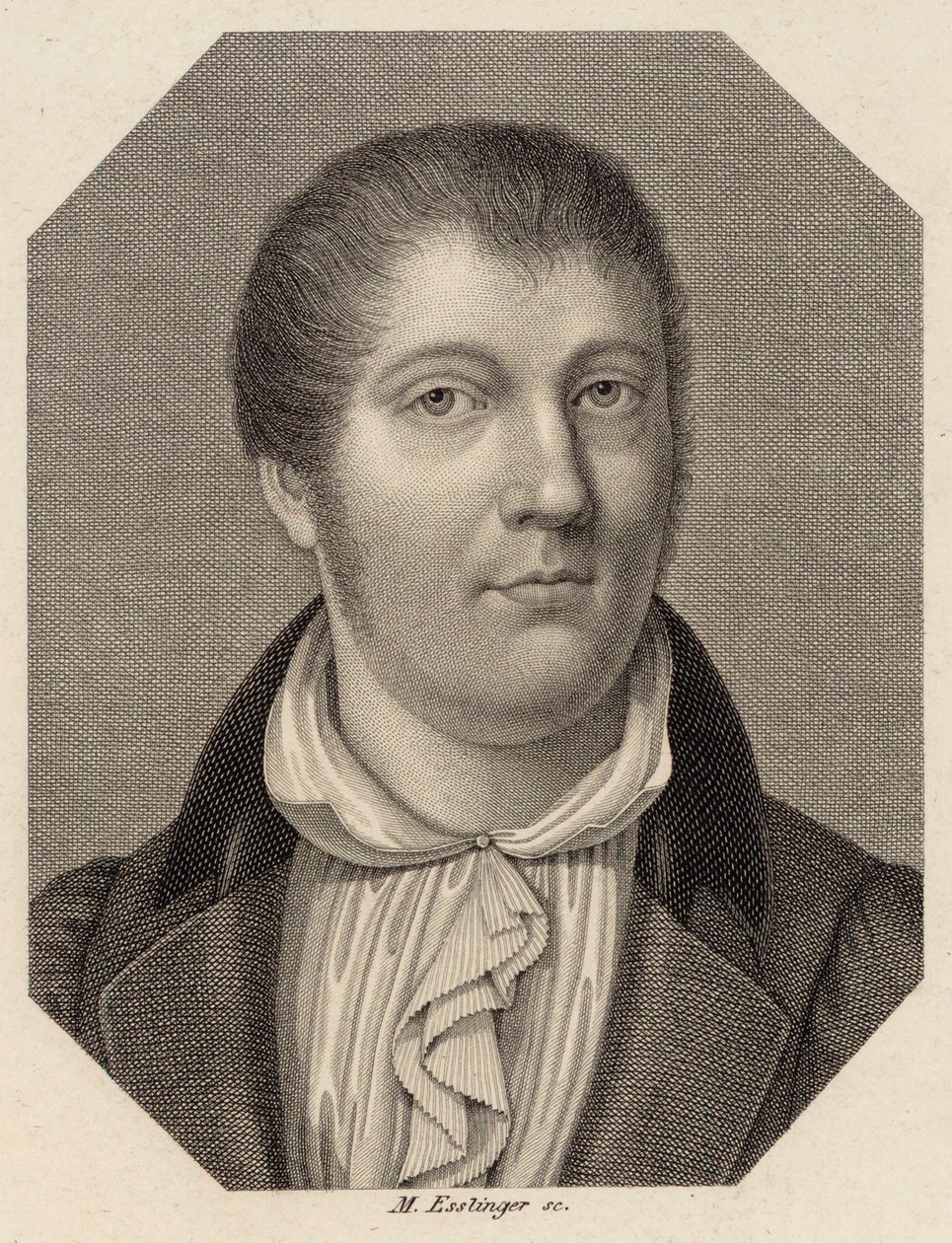 Porträt des Geigers und Komponisten Louis Spohr 1784-1859, 1820 von Johann Martin Esslinger