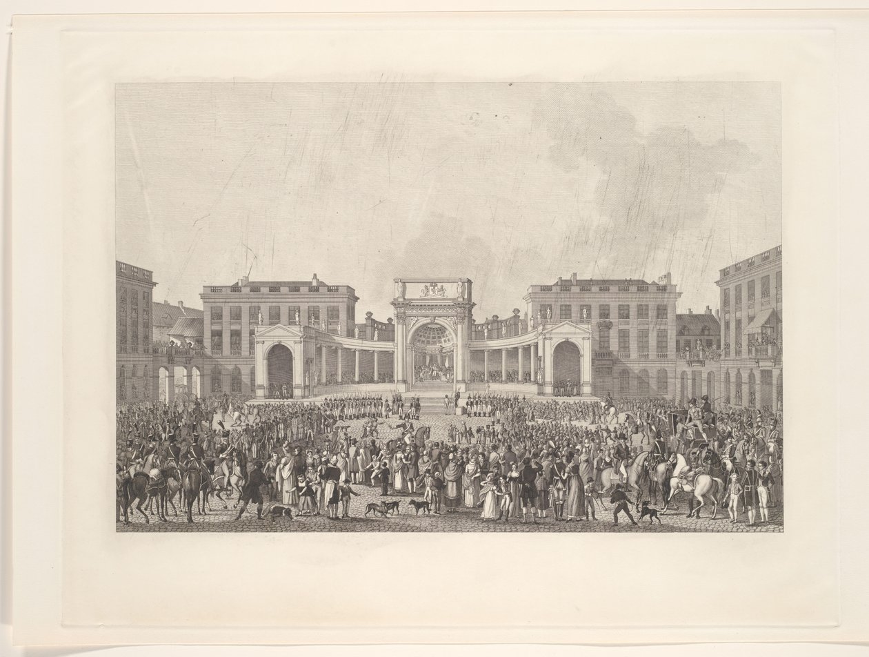 Krönung von König Wilhelm I. in Brüssel, 1815 von Johann Nepomuk Gibèle