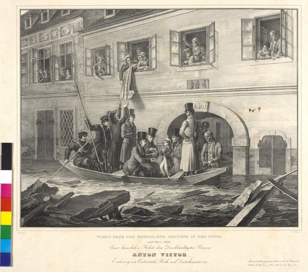 Von Wien Tag der Gefahr und Rettung in der Not am 2. März 1830 von Johann Nepomuk Hoechle