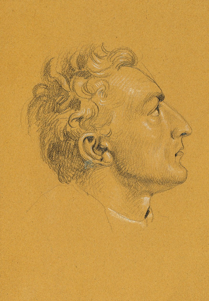 Kopfstudie zu "Rückkehr des Kaisers Franz aus Pressburg" von Johann Peter Krafft