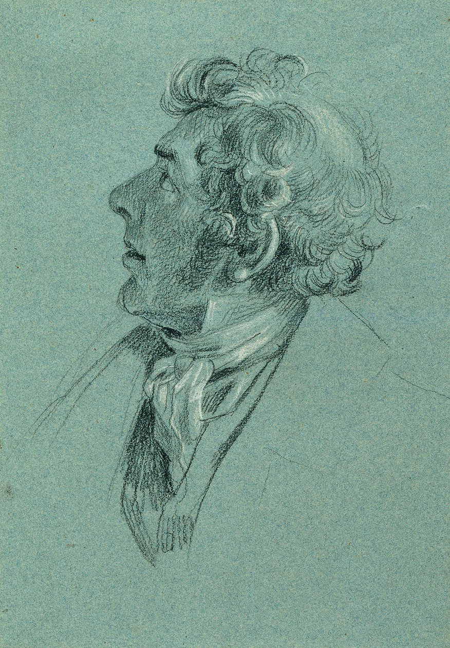 Kopfstudie (Rückkehr des Kaisers Franz aus Pressburg) von Johann Peter Krafft