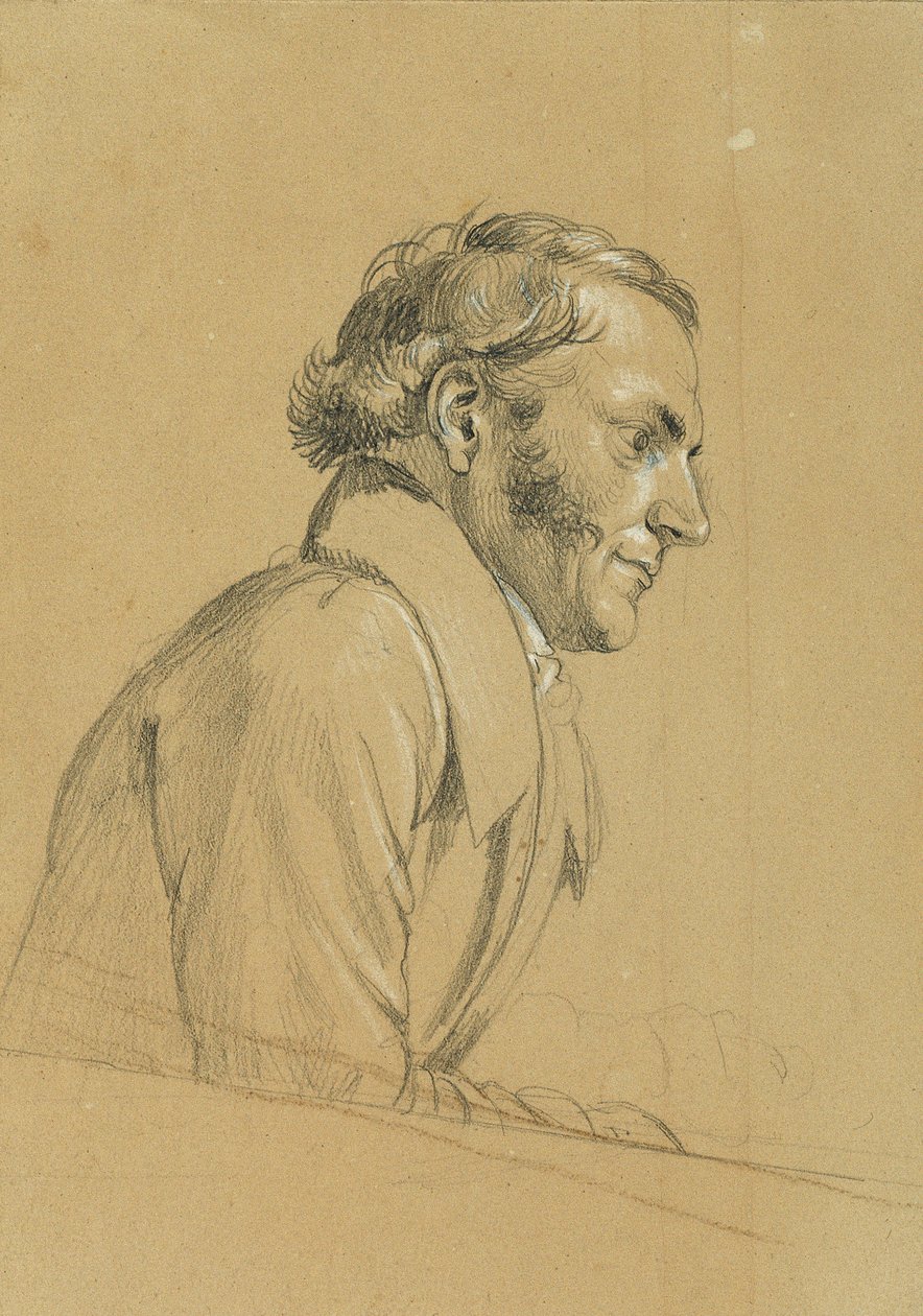 Männliche Studie zu (detail) von Johann Peter Krafft