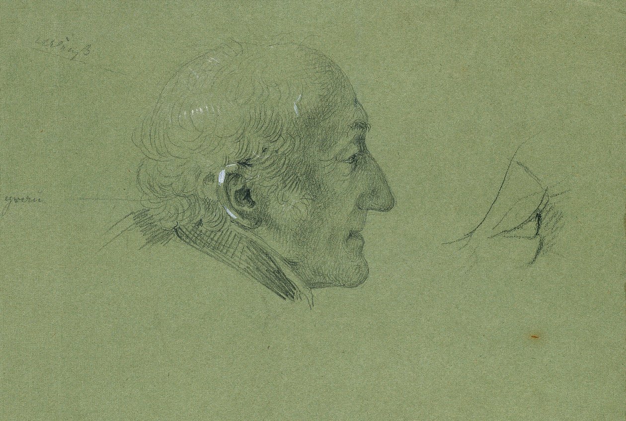 Porträtstudie zur "Heimkehr des Landwehrmannes" (1820) von Johann Peter Krafft