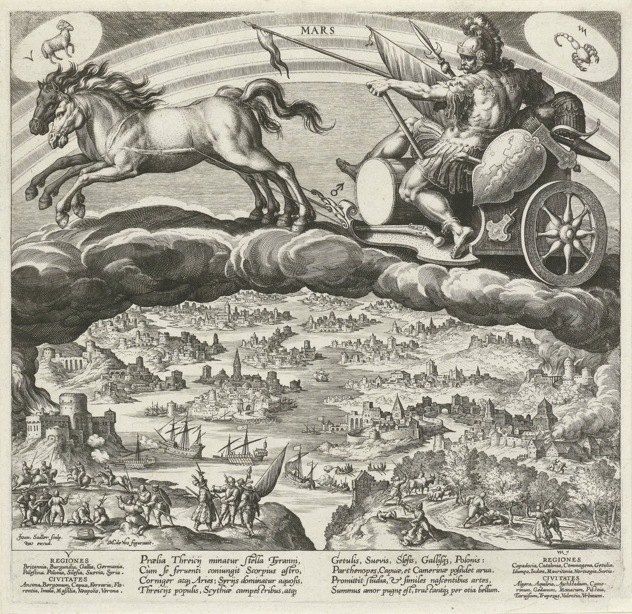 Der Planet Mars und sein Einfluss auf die Welt von Johann Sadeler (I)