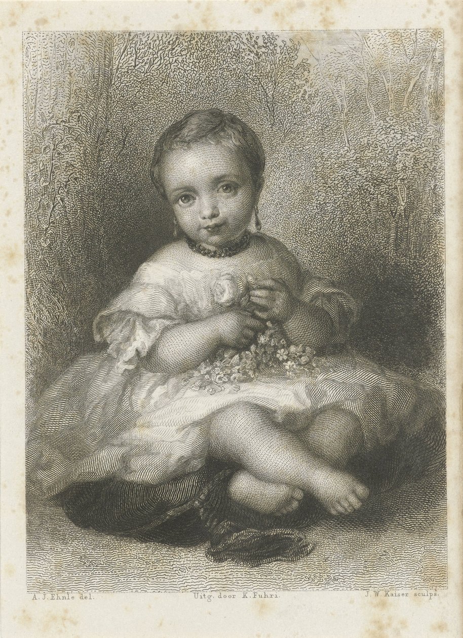 Porträt eines unbekannten Mädchens von Johann Wilhelm Kaiser (I)