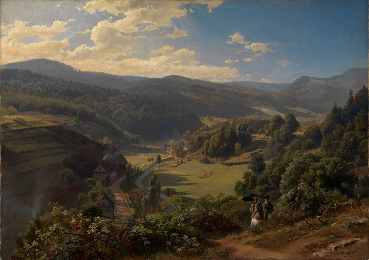 Das Geroldsauertal bei Baden-Baden von Johann Wilhelm Schirmer