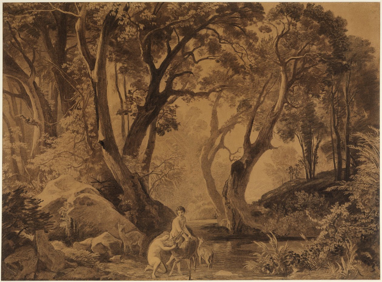 Das Innere eines Urwaldes (Im Paradies II) von Johann Wilhelm Schirmer