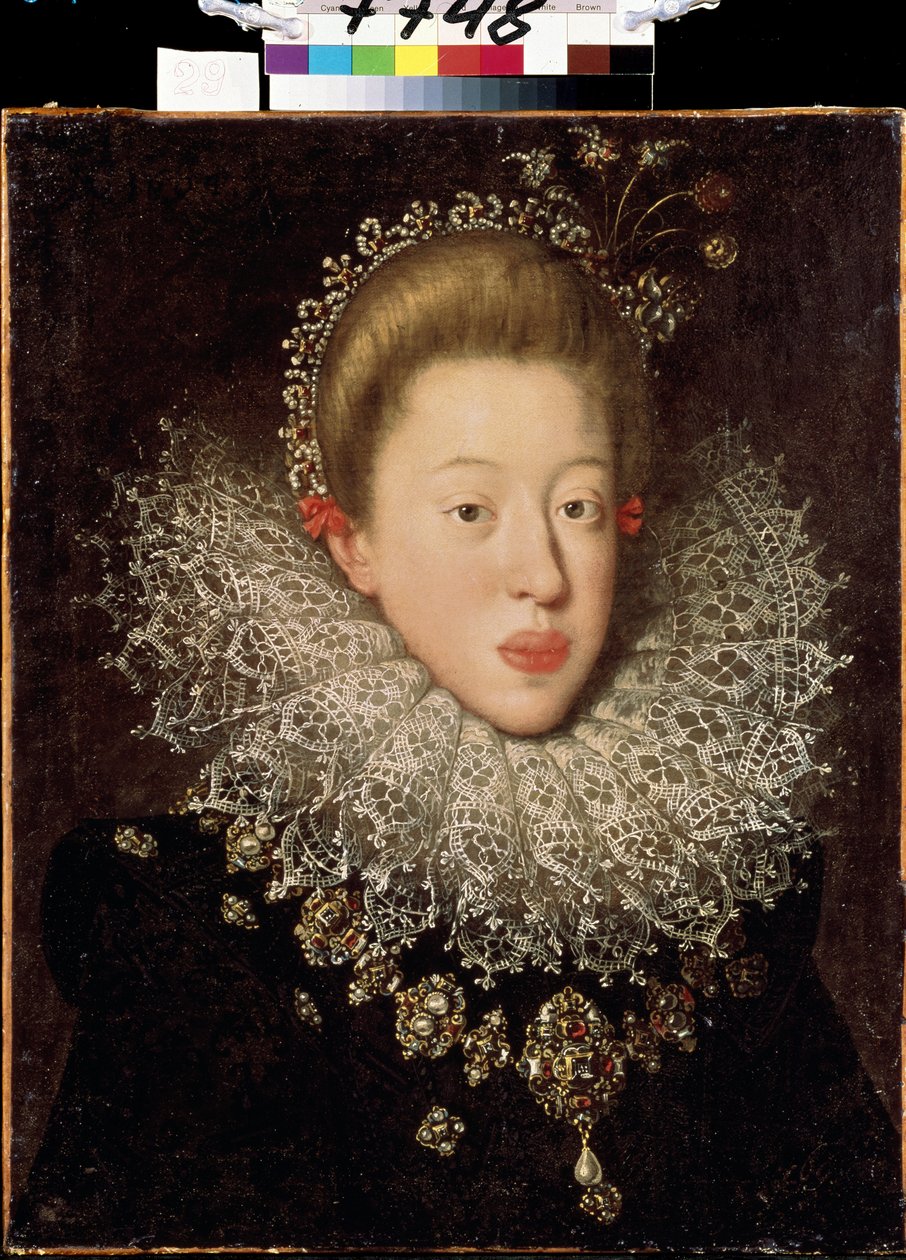 Porträt von Anna von Österreich (1585-1618) von Johann or Hans von Aachen
