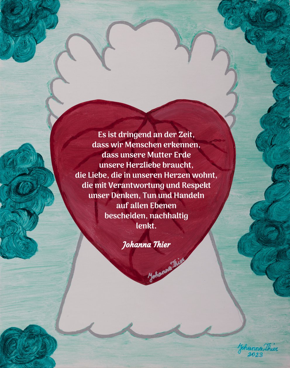 Weisender Engel von Johanna Thier