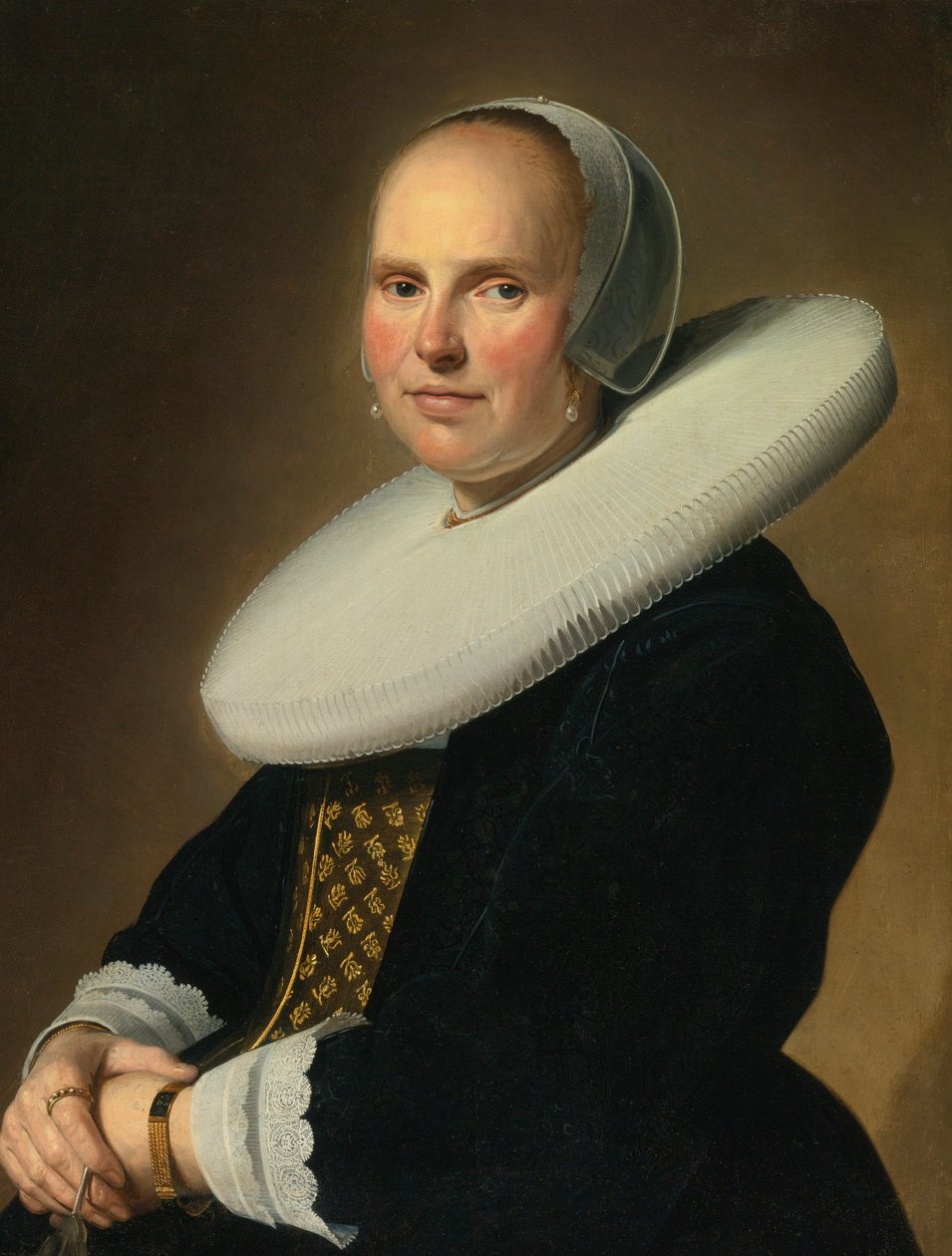 Porträt einer Dame, signiert Mitte rechts: J. Verspronck von Johannes Cornelisz Verspronck