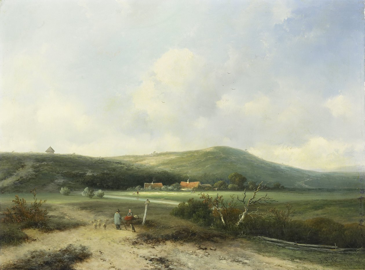Blick in die Dünen von Johannes Franciscus Hoppenbrouwers