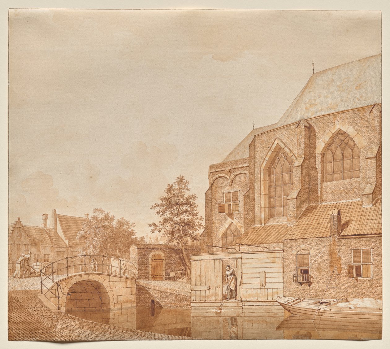 Ein Blick auf die Nieuwe Kerk, Delft von Johannes Huibert Prins