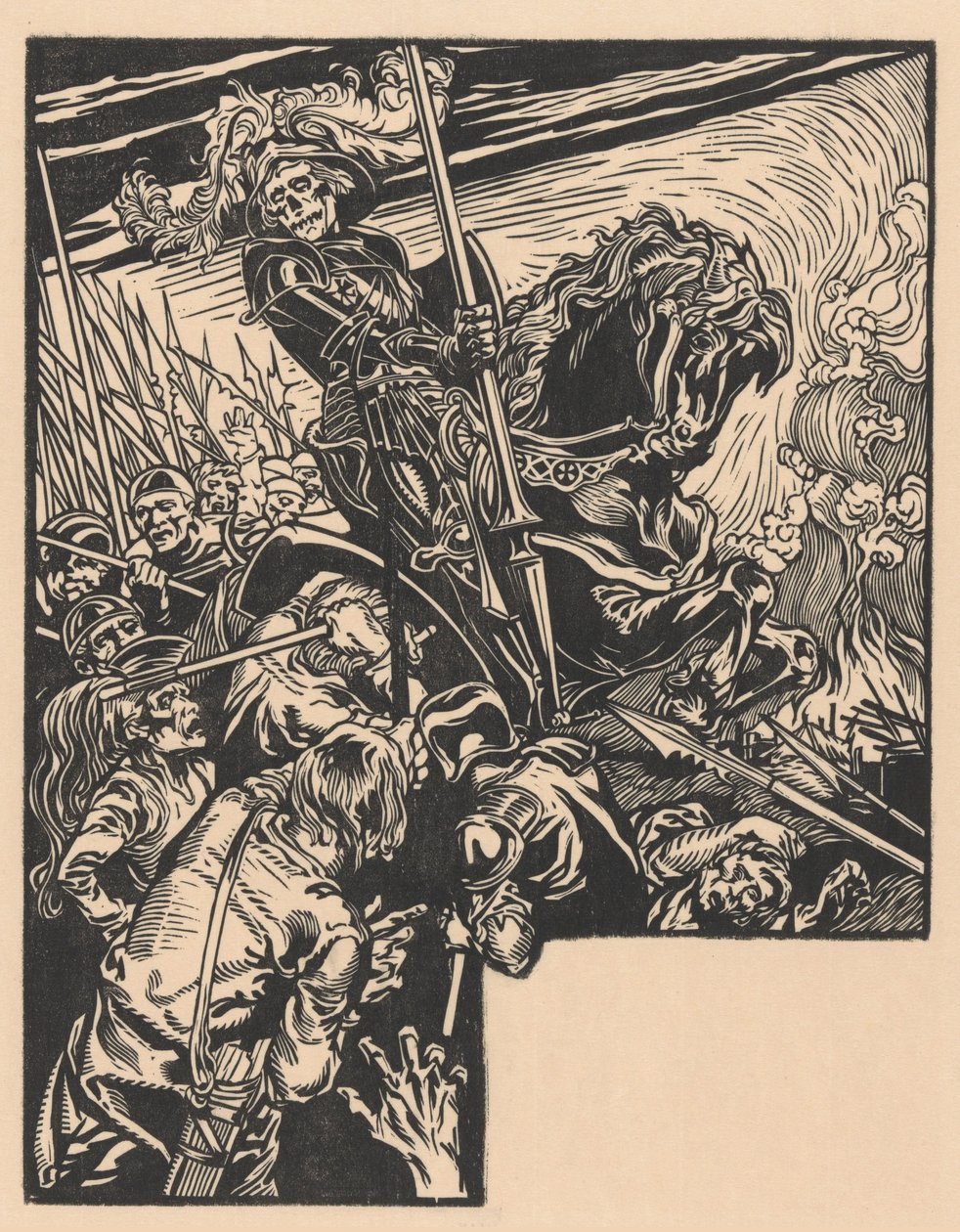 Der Tod während eines Kampfes von Johannes Josephus Aarts