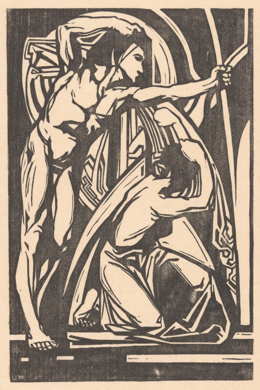 Stehender Mann und kniende Frau von Johannes Josephus Aarts