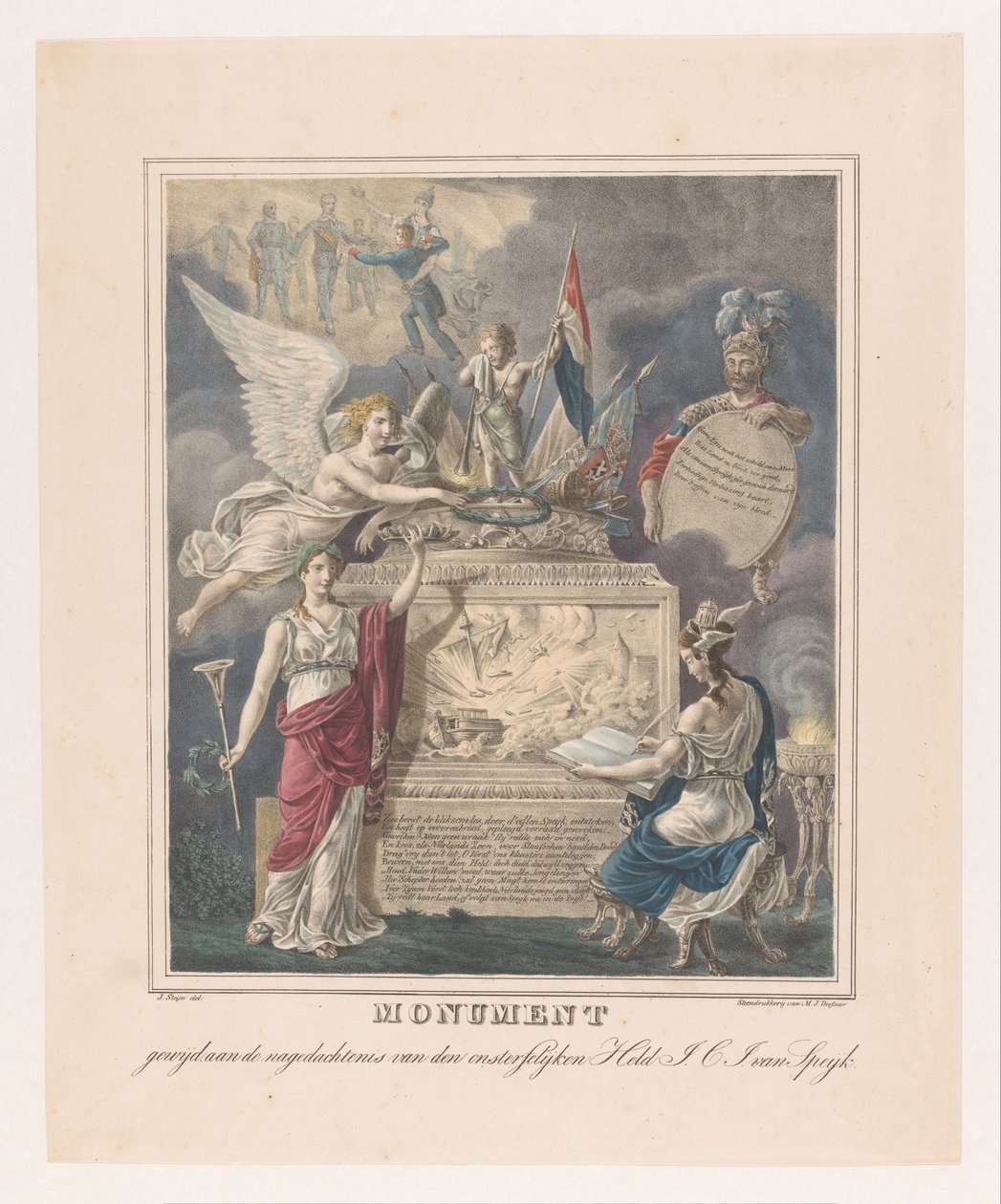 Allegorisches Grabdenkmal für Jan Carel Josephus van Speijk von Johannes Steyn