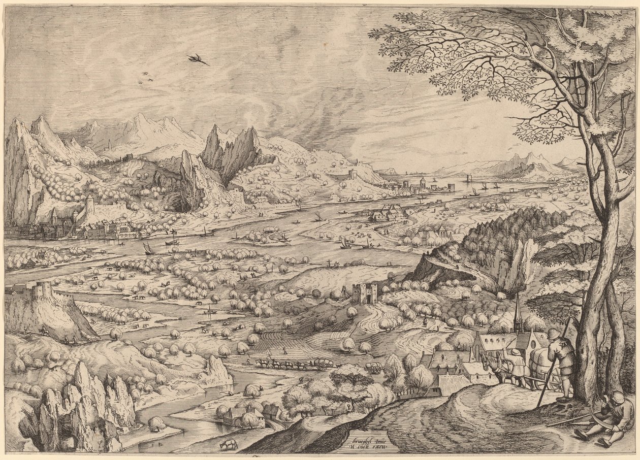 Rustikale Sorgen von Johannes and Lucas van Doetechum after Pieter Bruegel the Elder