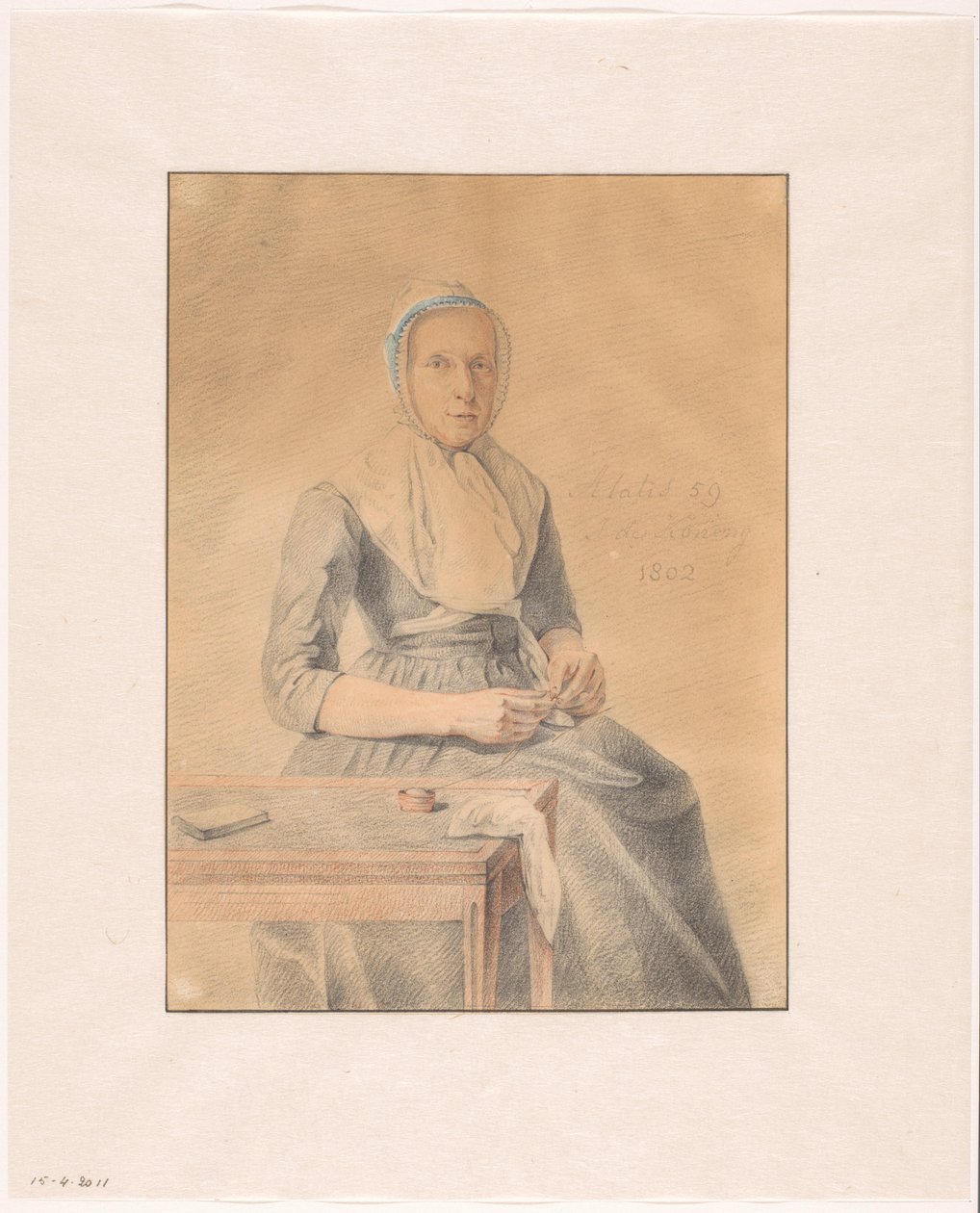 Porträt von Catharina van Eck von Johannes de Koning (signed by artist)