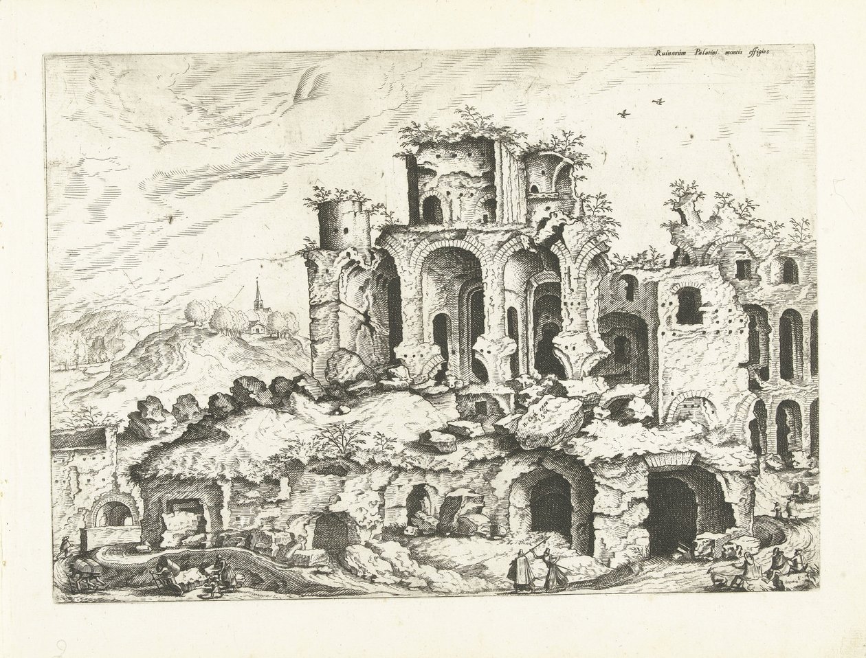 Dritte Ansicht der Ruinen des Palatin von Johannes of Lucas van Doetechum (attributed to)