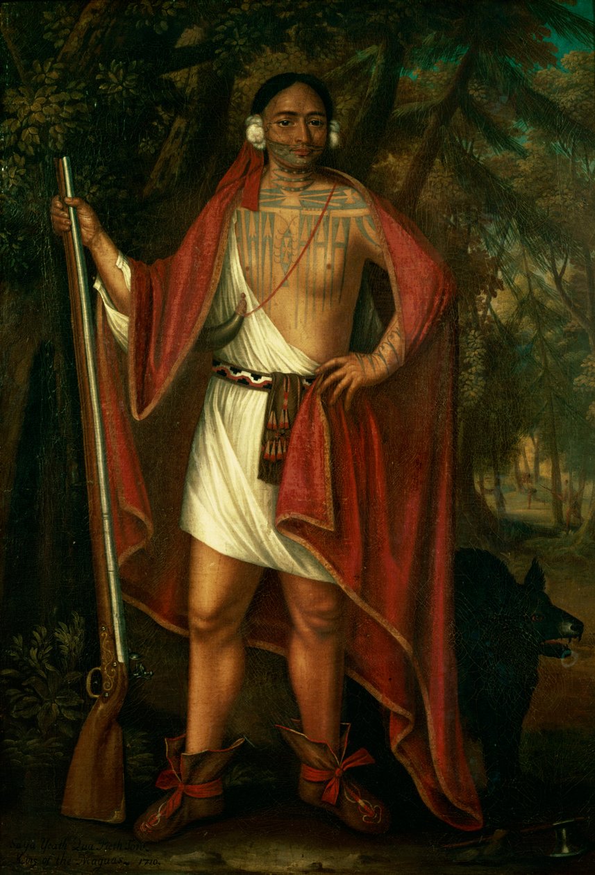 Sa Ga Yeath Qua Pieth Ton, König der Maguas, 1710 von Johannes or Jan Verelst