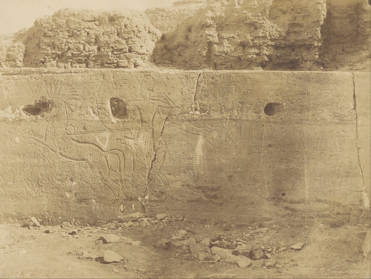 (Bet-Oualli, Historische Skulpturen der linken Wand) von John Beasly Greene
