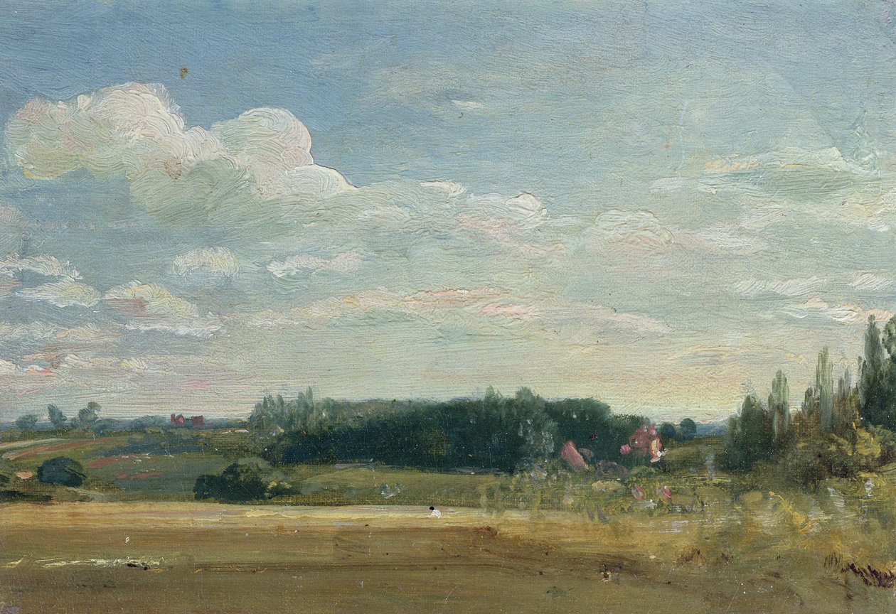 Ein Blick auf das Pfarrhaus, East Bergholt von John Constable