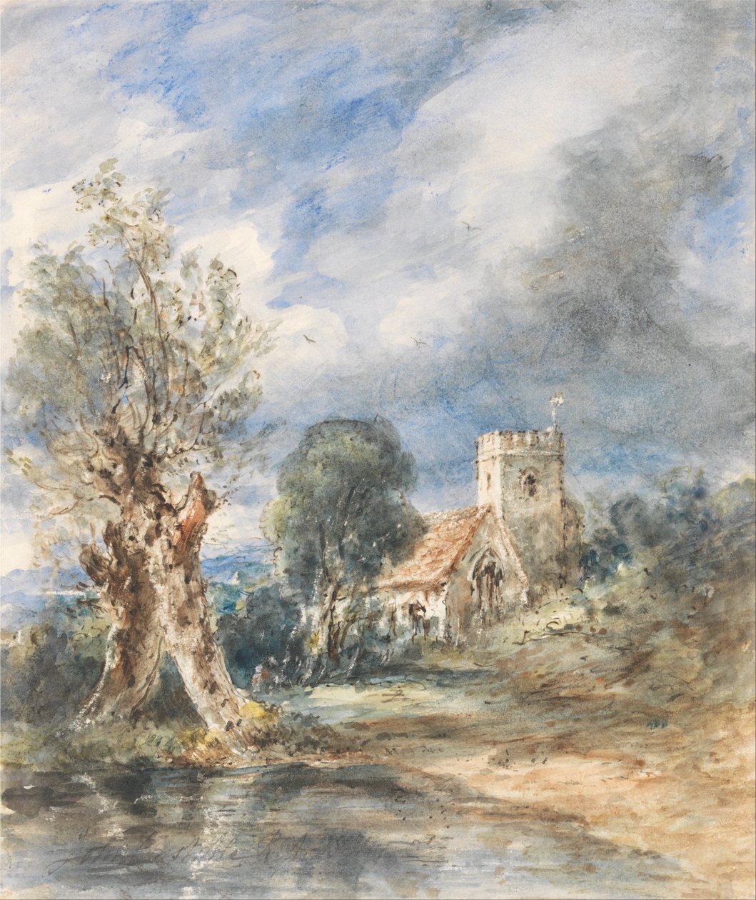 Stoke Poges Kirche von John Constable