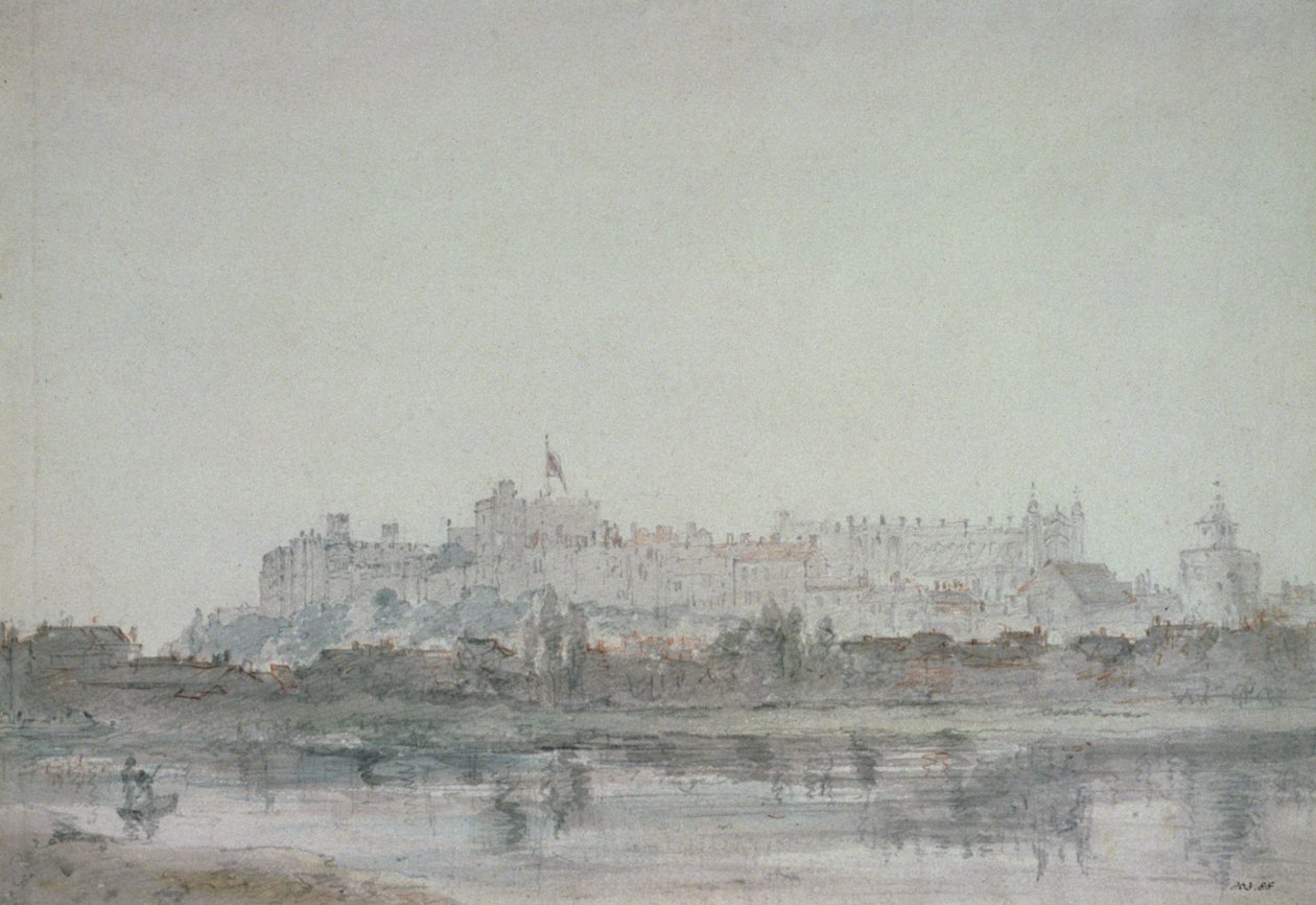 Schloss Windsor vom Fluss aus, 19. Jahrhundert