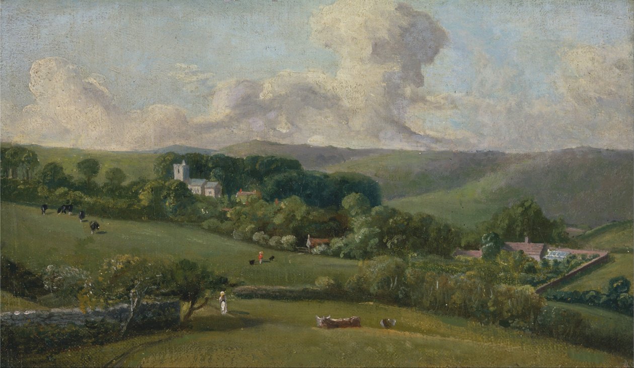 Osmington - Ein Blick auf das Dorf von John Fisher