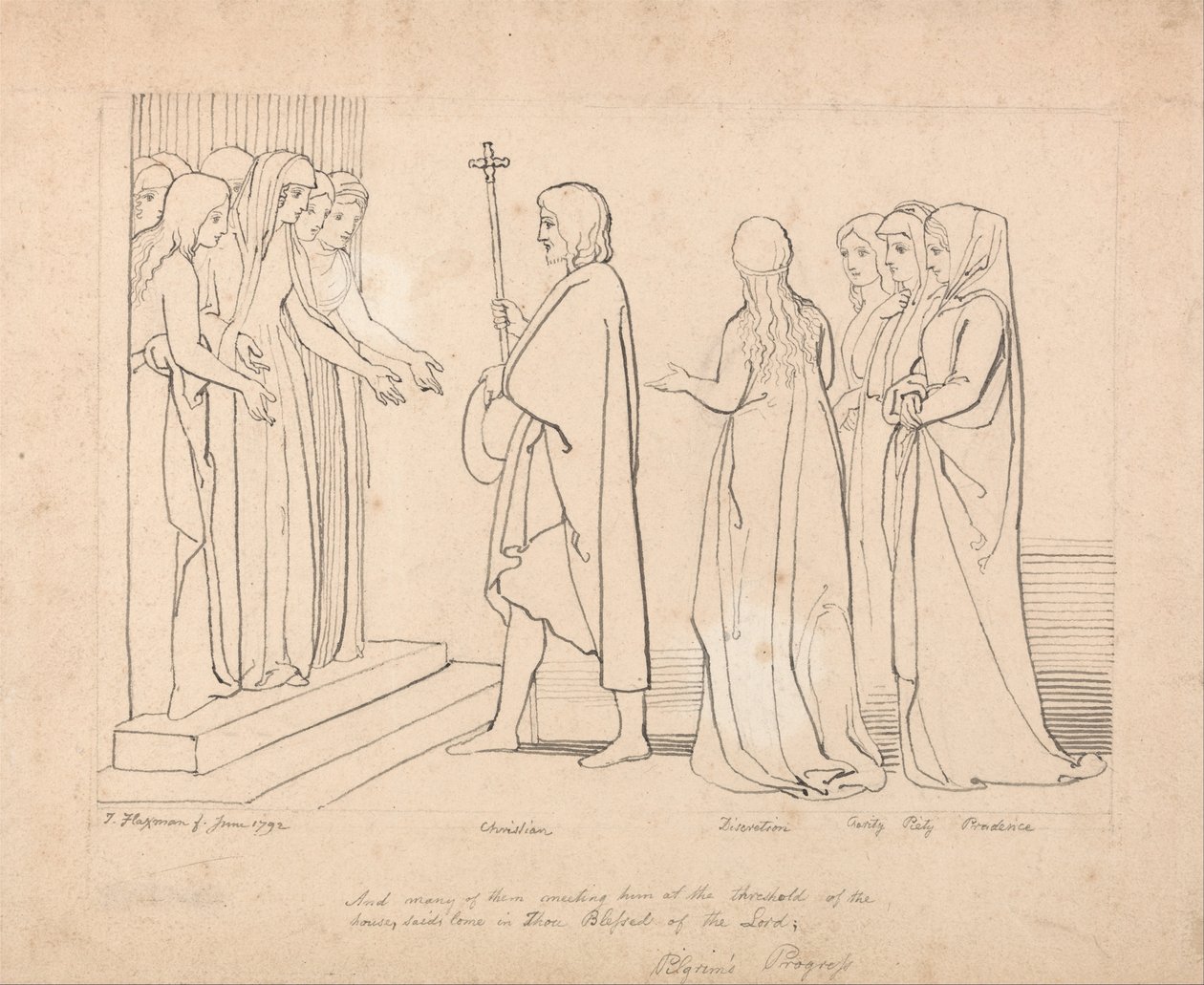 Illustration zu Pilgerreise von John Flaxman