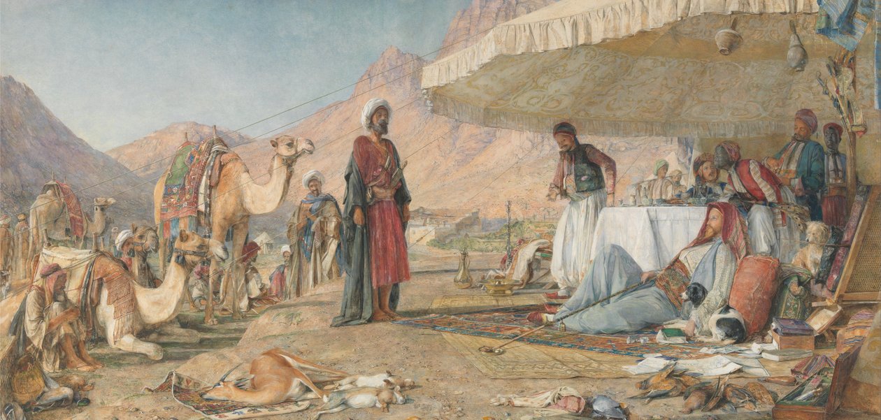 Ein Frankencamp in der Wüste des Berges Sinai. 1842 von John Frederick Lewis