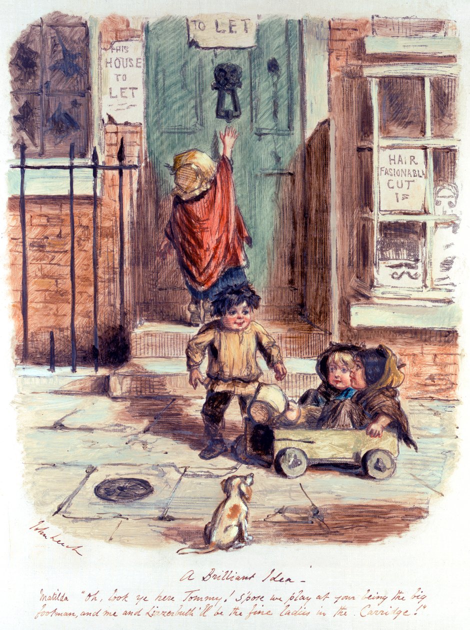 Eine brillante Idee von John Leech: hochwertiger Kunstdruck