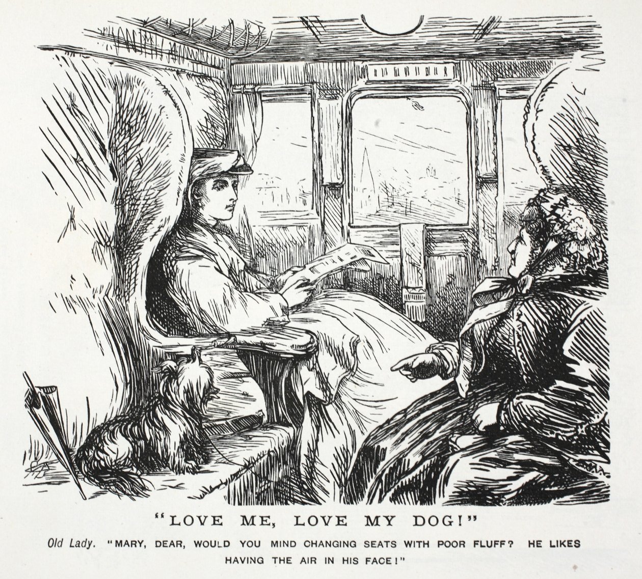 Liebe mich, liebe meinen Hund! von John Leech