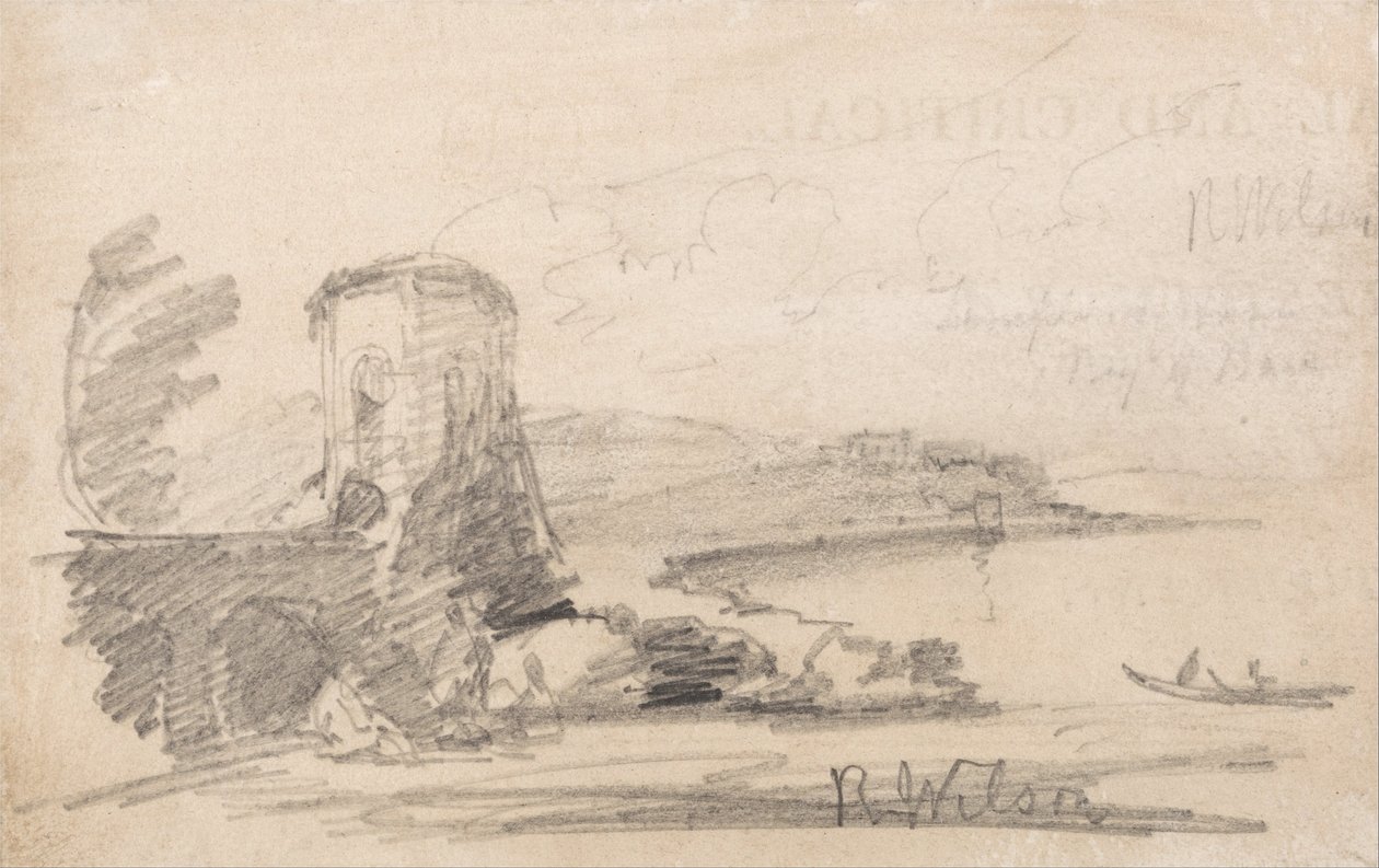 Brücke und Turm, nach Richard Wilson von John Sell Cotman