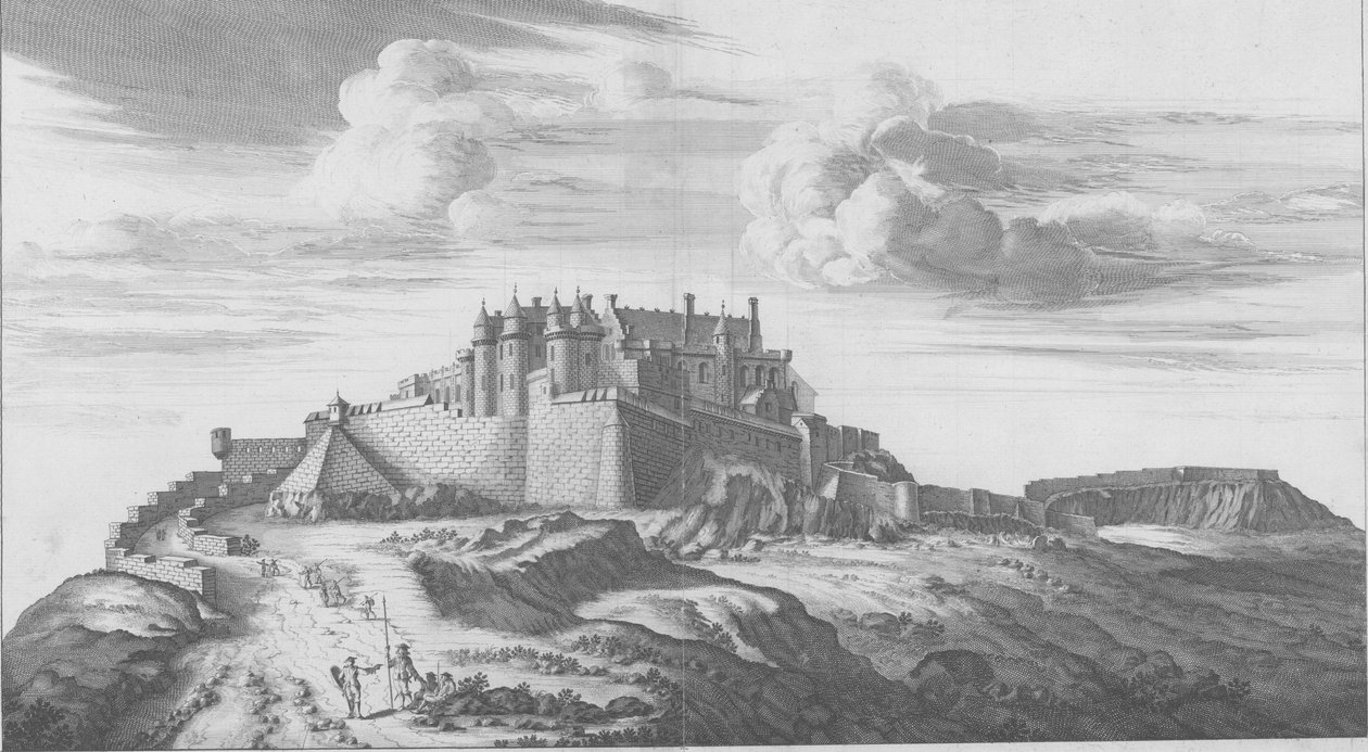 Die Aussicht auf das Schloss ihrer Majestäten von Stirling von John Slezer