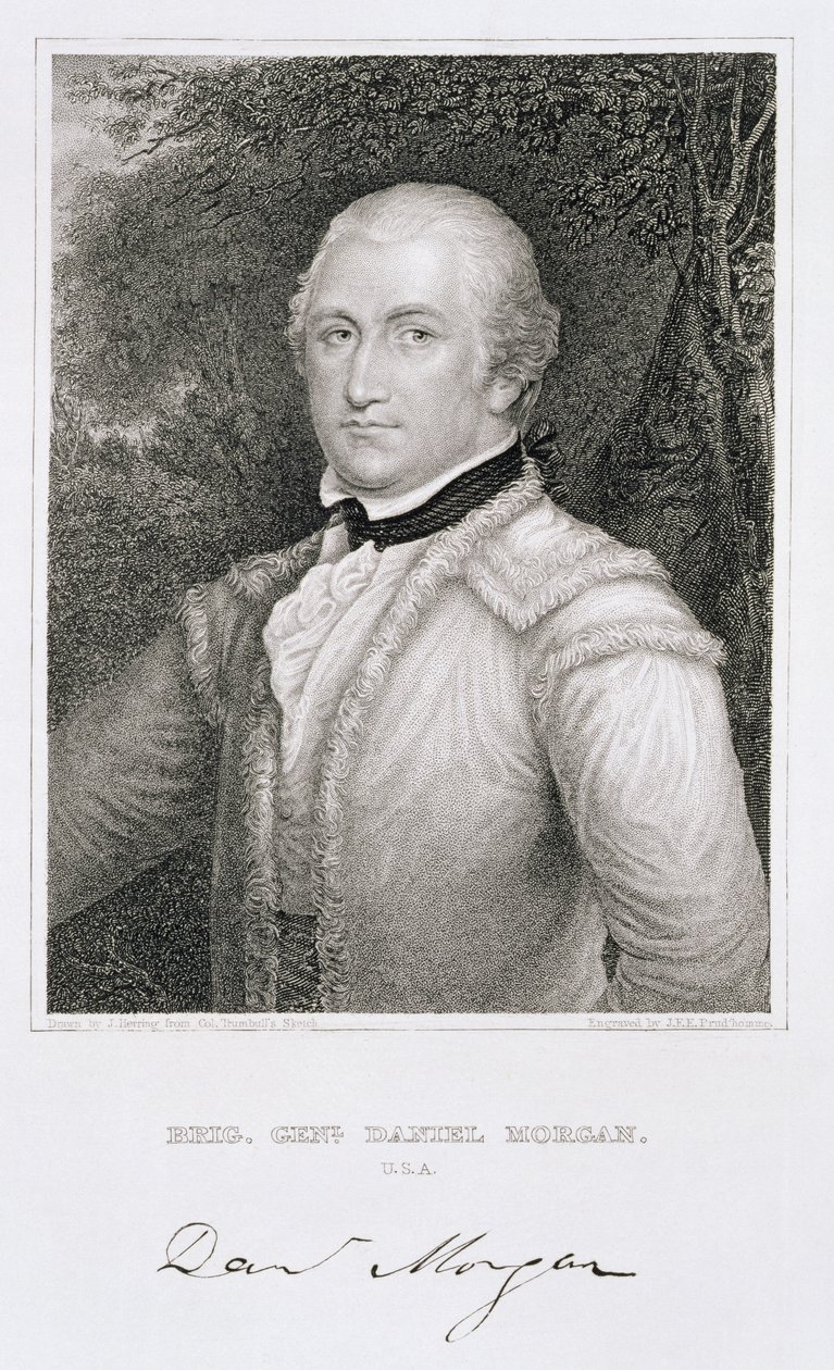 Brigadegeneral Daniel Morgan (1736-1802) graviert von John Francis Eugene Prud