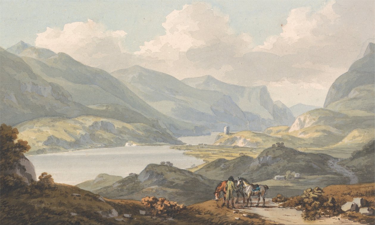 Die Seen von Llanberis von John Warwick Smith