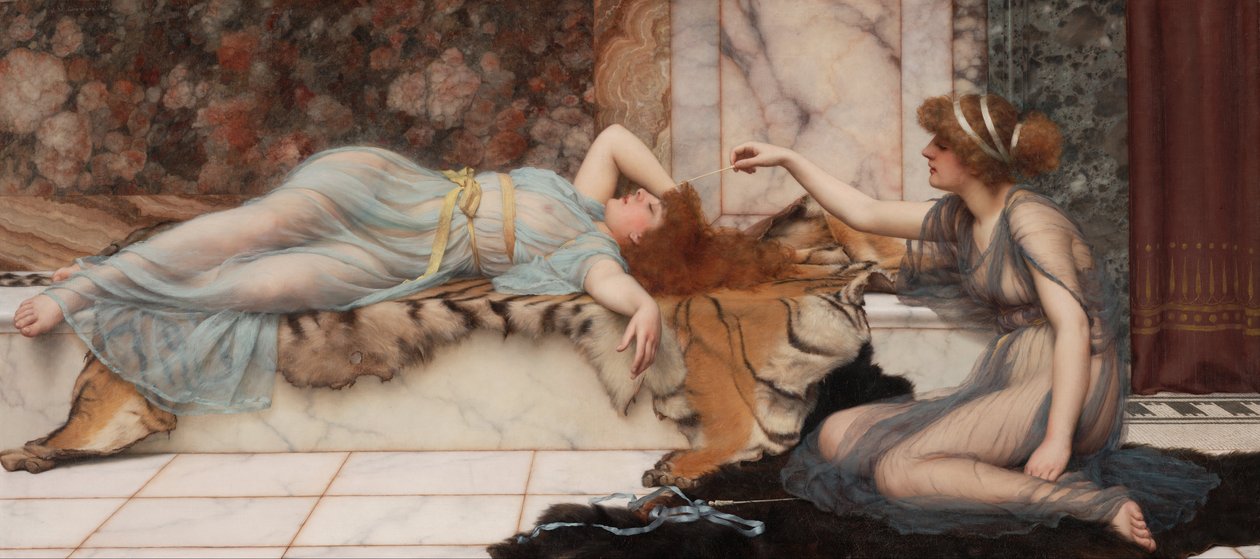 Unfug und Ruhe von John William Godward