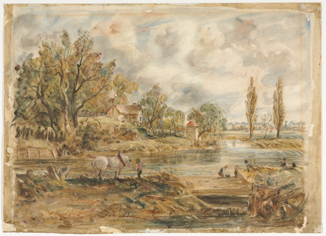 Das weiße Pferd von John (after) Constable